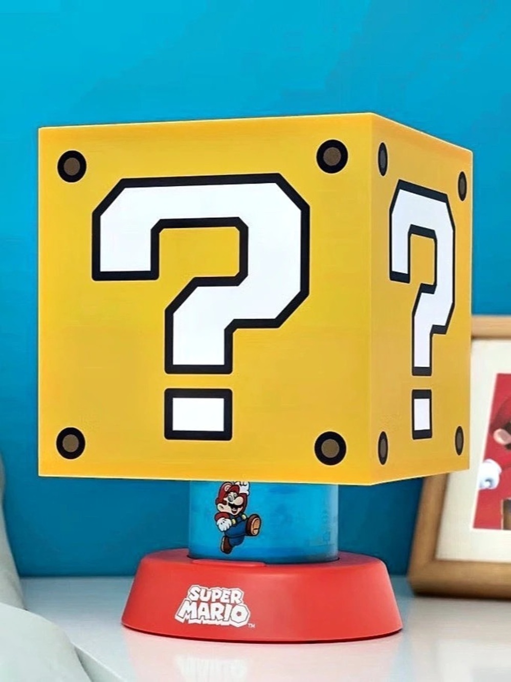 Super Mario Question Block Icon Light Yellow - Picture 2 of 6